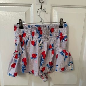 RARE FP Movement Get Your Flirt On Strawberry Shorts